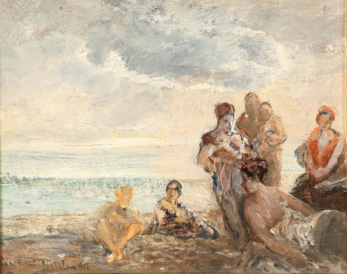Bathers in Bordighera - 1912