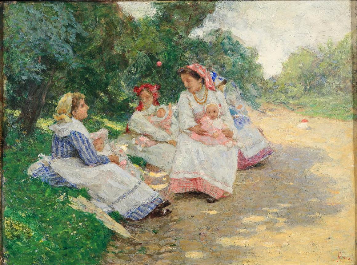 The nurses in the gardens