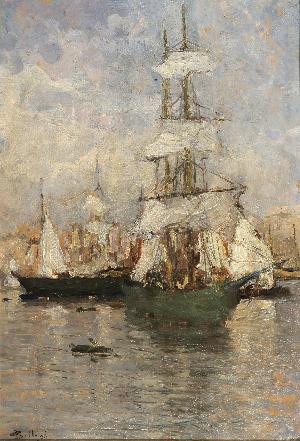 Barche nel porto di Genova 